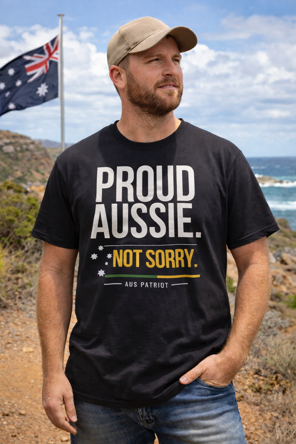 PROUD AUSSIE. NOT SORRY - Tee